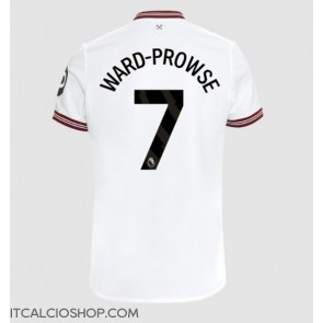 West Ham United James Ward-Prowse #7 Seconda Maglia 2023-24 Manica Corta
